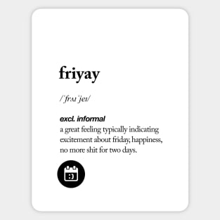 Friyay Sticker